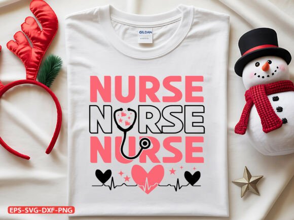 A Nurse’s Stethoscope Heart SVG Design for Polished Blog Graphics