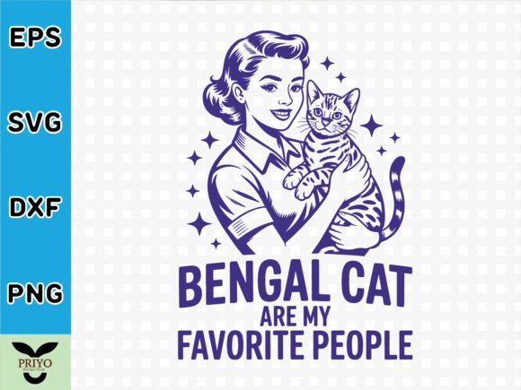 Bengal Cat Are My Favorite People Shirt: Graphics & T-Shirt Designs