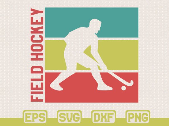 Field Hockey Retro SVG: Graphics & T-Shirt Designs