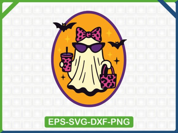 Halloween Boo Jee Ghost SVG Design: Graphics & T-Shirt Designs