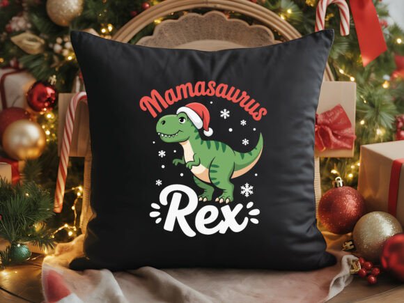 Mamasaurus Rex Christmas Art: Graphics & T-Shirt Designs