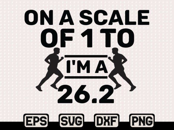 Marathon Scale 26.2 Runner SVG: Graphics for T-Shirt Designs & Editorial Use