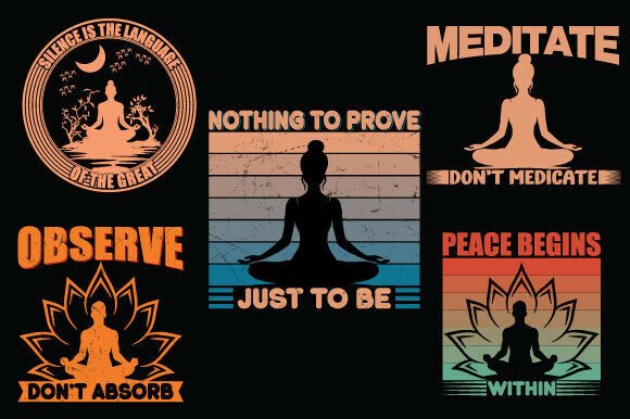 Meditation T-Shirt Yoga Graphics