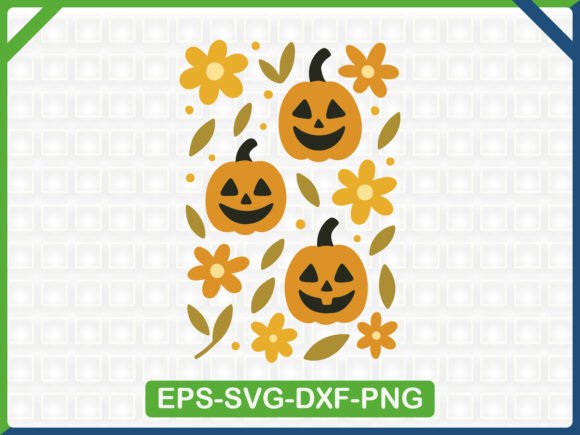 Pumpkin Patch Blooms SVG: Graphics for T-Shirt Designs
