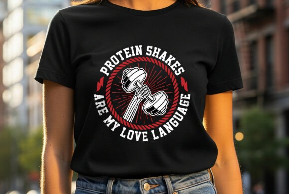 Shakes Are My Love Language: Fitness Graphics & T-Shirt Designs