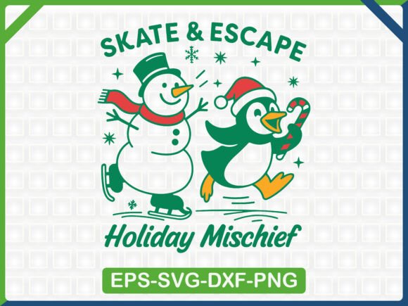 Skate Escape Holiday Mischief: Graphics & T-Shirt Designs