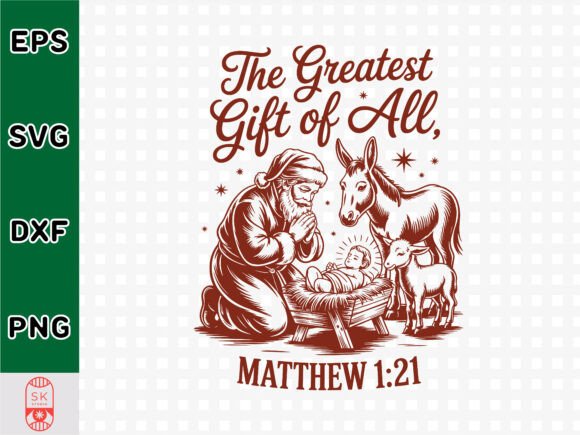 The Greatest Gift of All Matthew Graphics